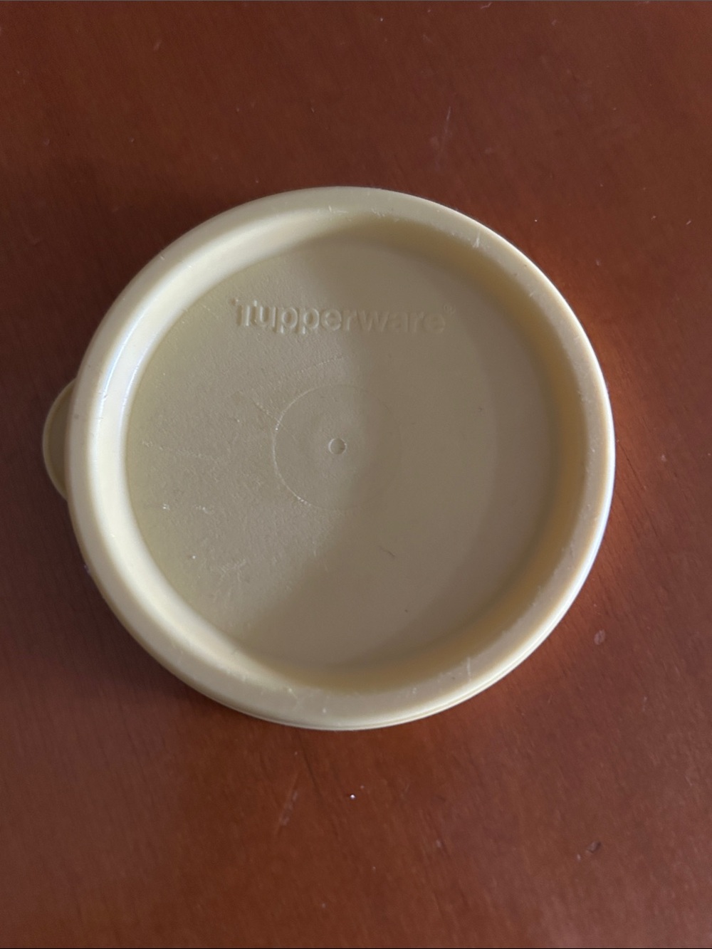 Tupperware Yellow Lid